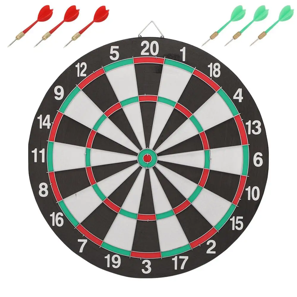 

KTV Entertainment Indoor/Outdoor Fun with 4/6 Darts Dart Board Double-sided Flocking Steel Tipped Darts Competition