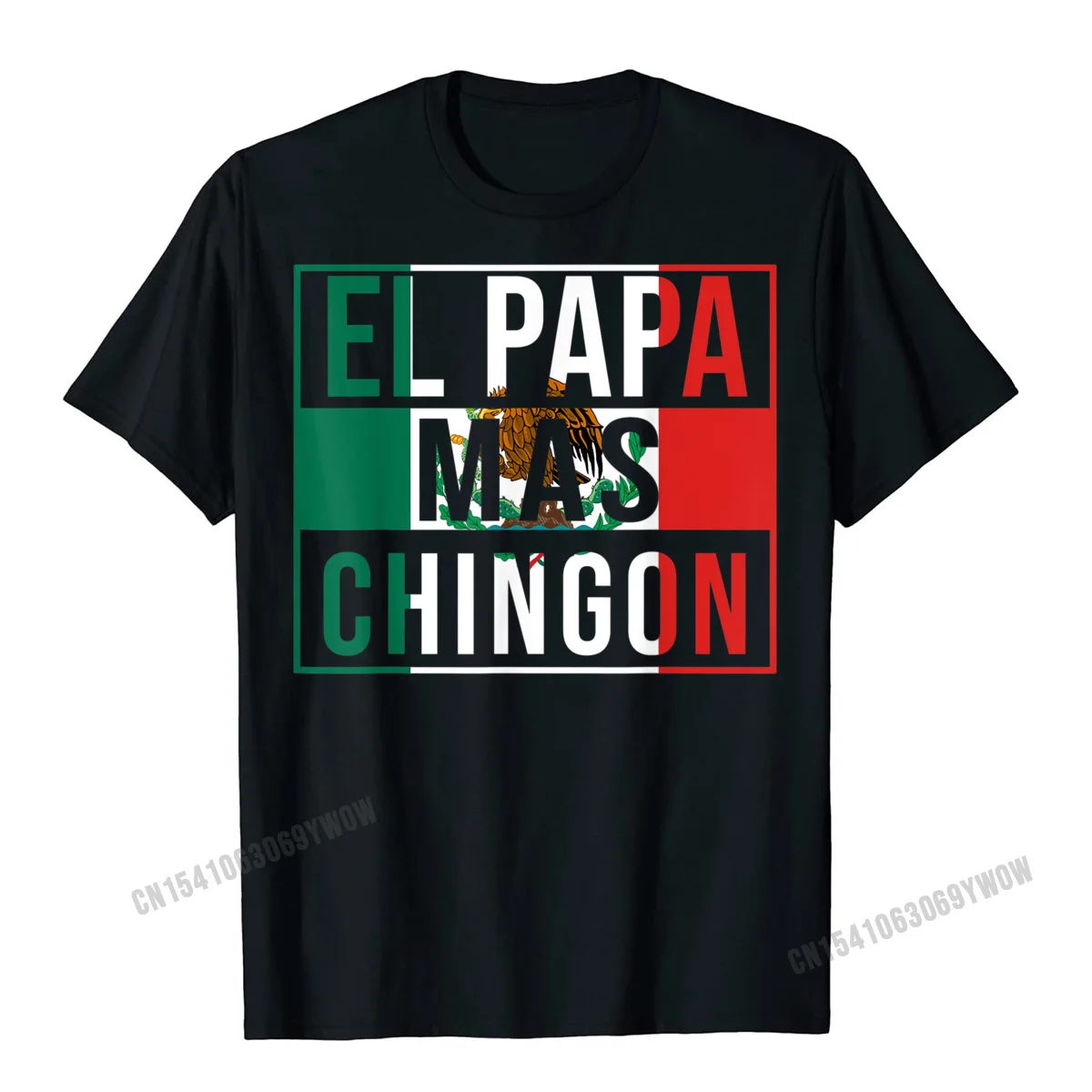 

Mens El Papa Mas Chingon - Funny Best Mexican Dad Gift T-Shirt Men Cotton Casual Tees Retro Men T Shirts Camisas Hombre Casual