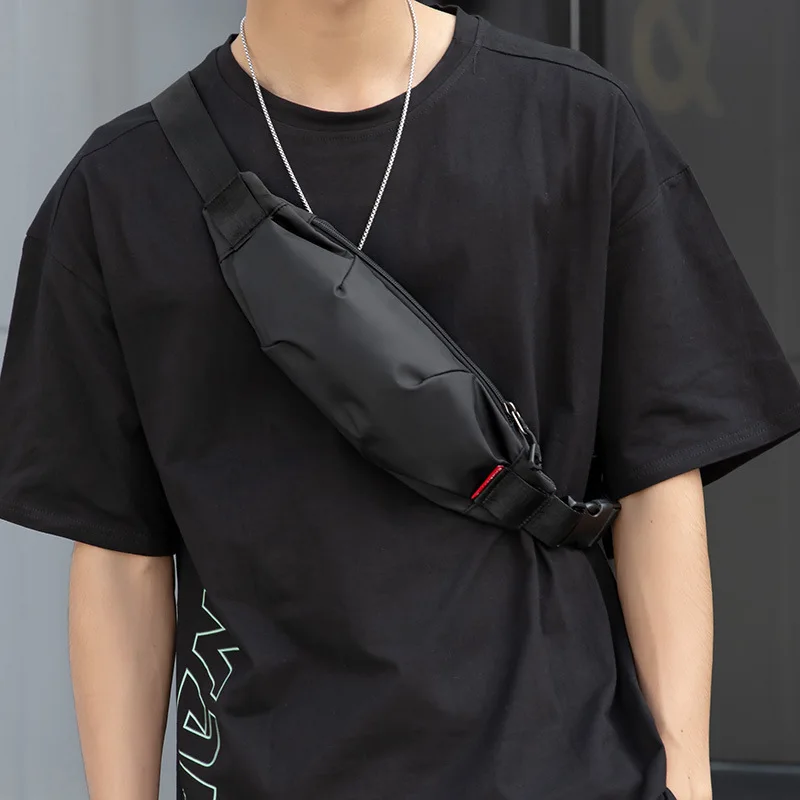 

Мужская сумка через плечо с одной талией, с Изношенным модным ремнем, мини-сумка, модная нагрудная кросс-боди или кармашек