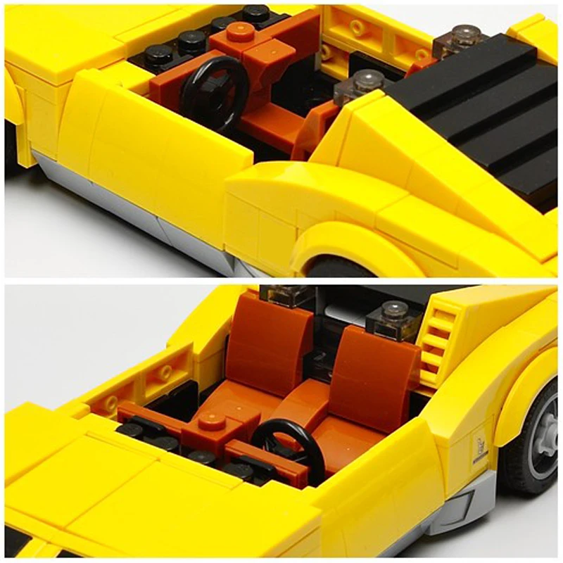 Новинка миниатюрный автомобиль Miura 325 шт. моделирующий набор самоблокирующиеся