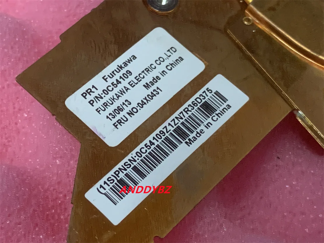 Подлинный вентилятор охлаждения процессора с радиатором для Lenovo Thinkpad X1 Helix 3702