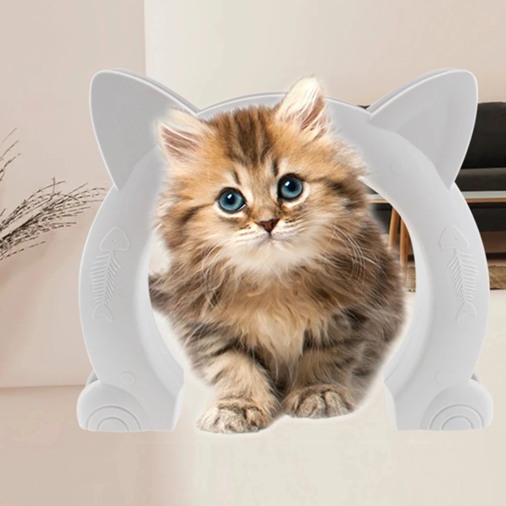 

Cats Dog Gate Hole Pet Pet Toy Cat Kitten Cat For Kit Training Plastic Small Dog Door Access Direction Controllable Door Dog