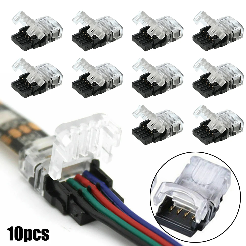 

Quick Connector Adapter Clips 4 Pin 5050 5630 3528 For LED Light Strip