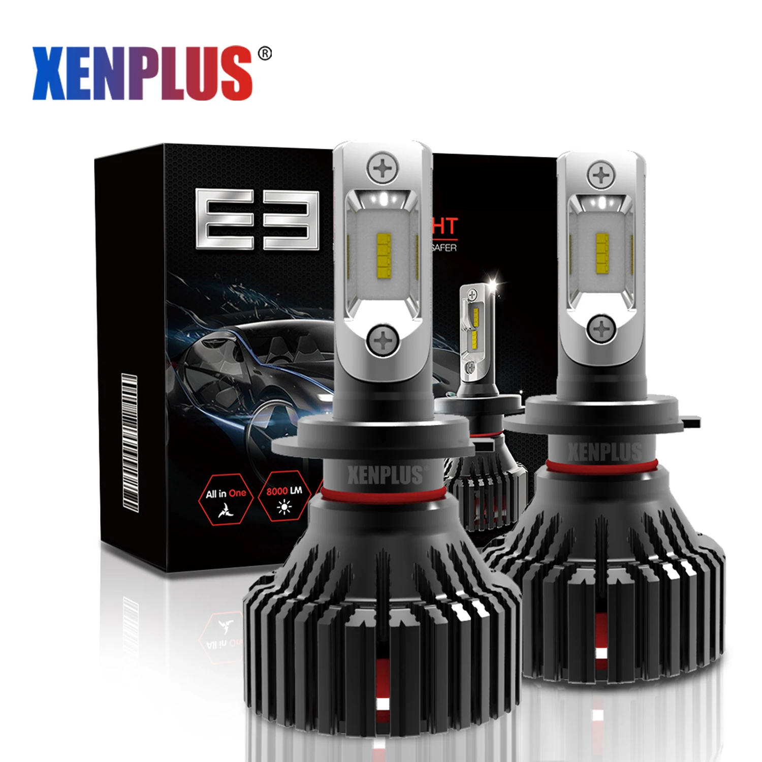 

Xenplus E3 H7 60W Led light ZES Chip 880 9004 9005 9006 9007 9012 H1 H3 H4 H7 H8 H16 P13 PSX24 PSX26 Led Headlight Bulbs