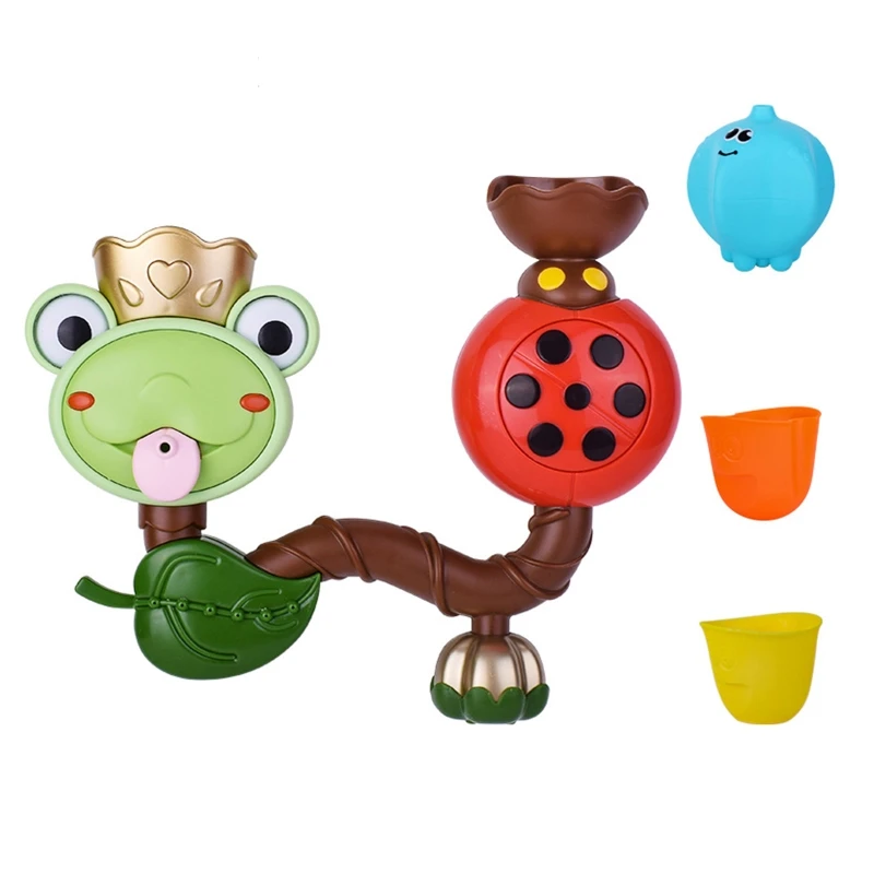 

Детская игрушка для ванной, мультяшная лягушка, игрушка для бассейна, душ, водопад, распылитель воды, игрушка для ванной, для детей, для плава...