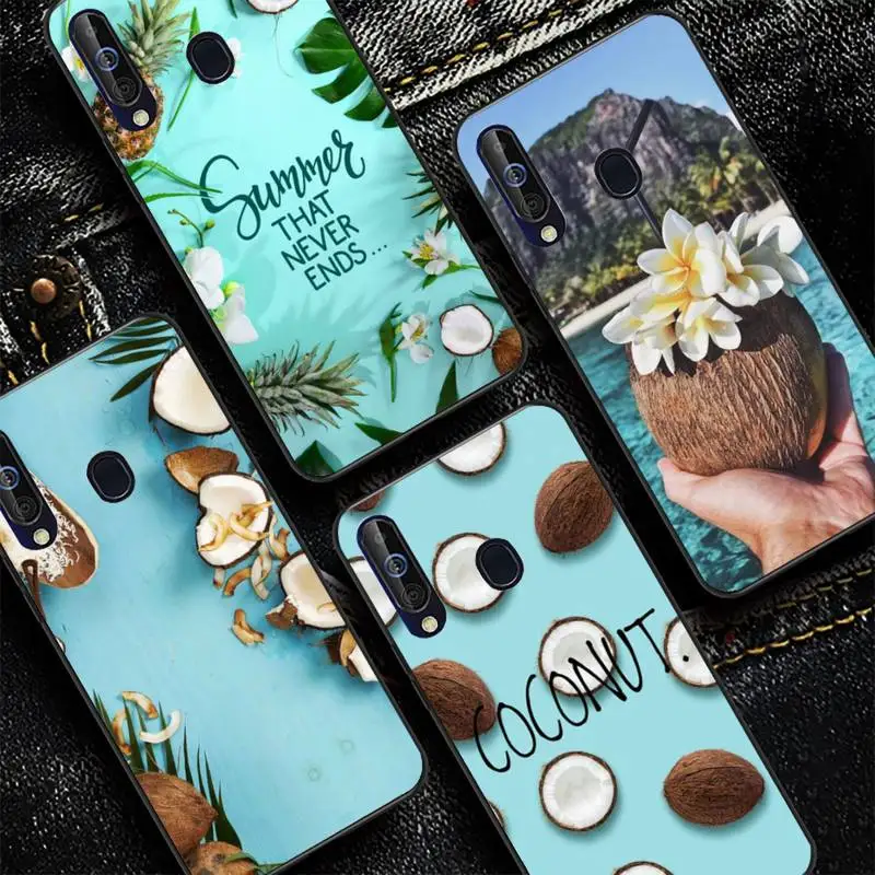 

Fruit Coconut Phone Case for Samsung A 51 30s 71 21s 10 70 31 52 12 30 40 32 11 20e 20s 01 02s 72 cover