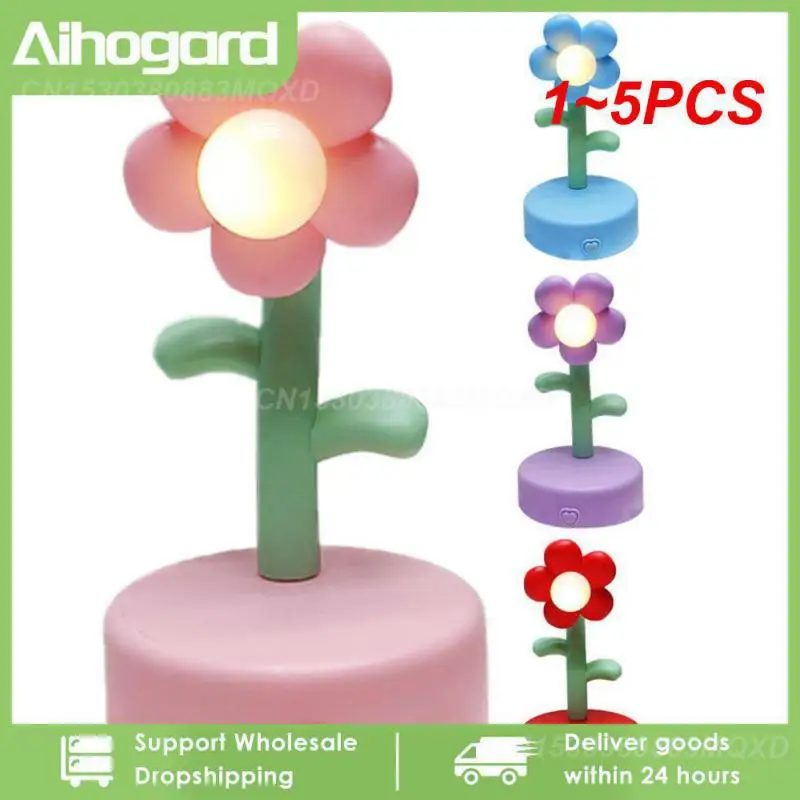 

1 ~ 5 шт., детский ночник с милыми цветами