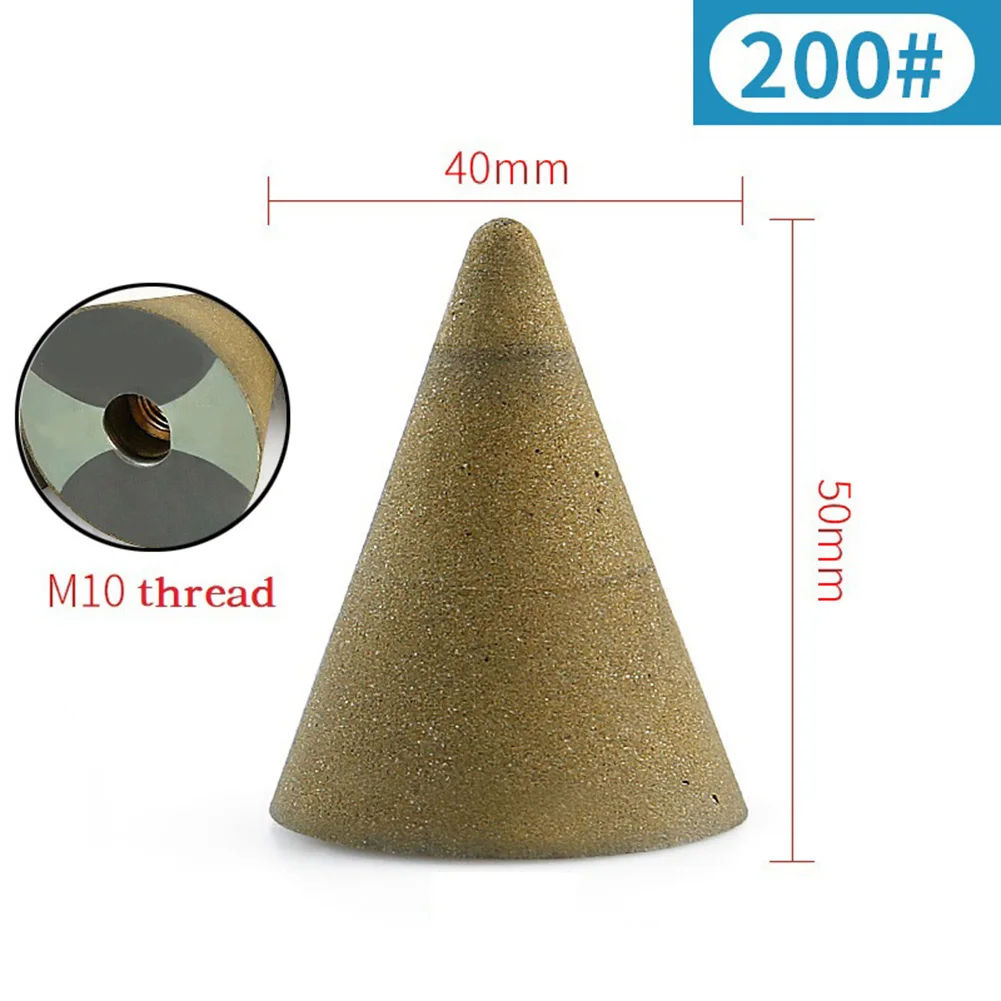 1/3Pcs M10 Thread Diamond Chamfer Countersink Bits Cone Milling Tile Ceramic Marble Polishing Grinding Wheel For Angle Grinder