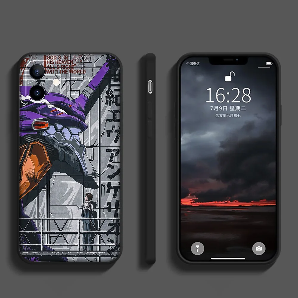 Фото Мягкий чехол SA14 Anime E-Evangelions EVA для Samsung Galaxy A15 S10E S9 S8 S7 Note 20, 10 9 8 Plus Lite №5
