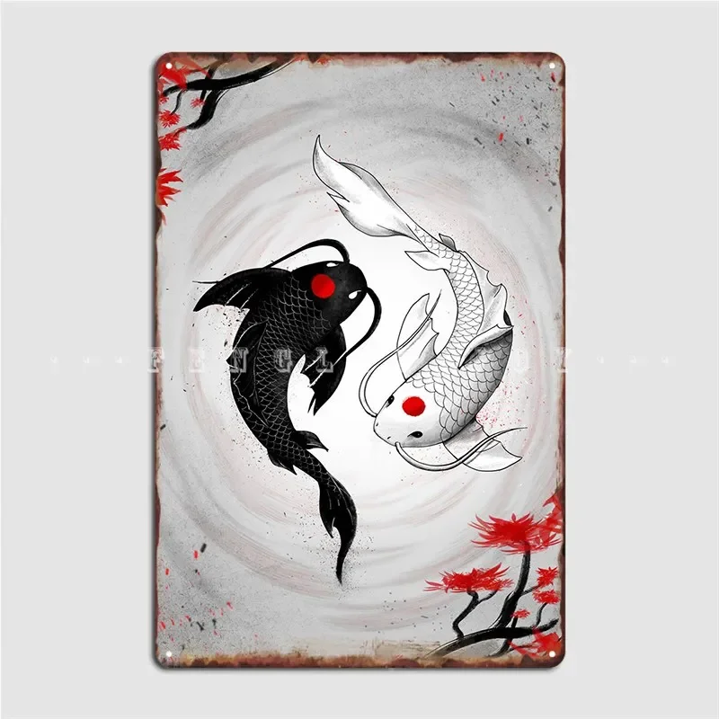 Японский котик рыба зрение металлический знак кинотеатр гараж домашние таблички