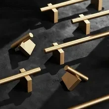 Уникальный дизайн/Золотая прочная латунная ручка Т-образные ручки более длинные