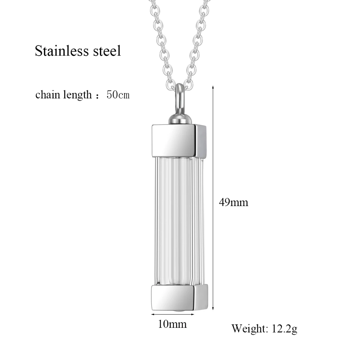 Стеклянные песочные часы для кремации ювелирные изделия золы урны ожерелье