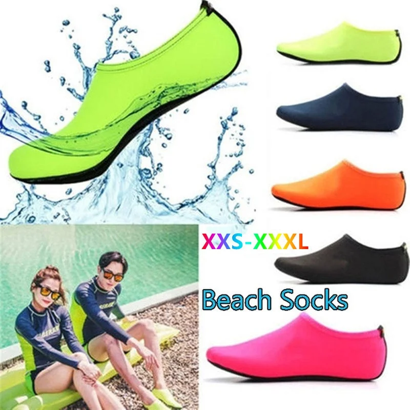 

XXS-XXXL Summer Skin Water Shoes Diving Shoes Beach Socks Yoga Pool Swim Slip on Surfing Sock Feeling Shoes