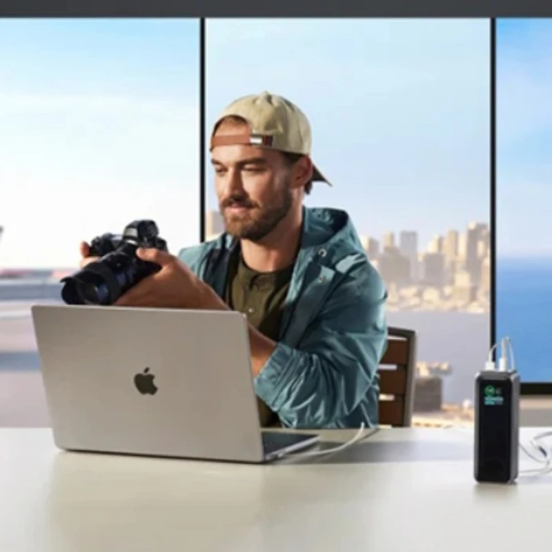 Для ноутбука Power Bank 27650 мАч 3-портовый 140 Вт Макс. Портативное зарядное устройство