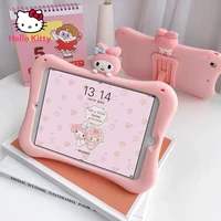 hello kitty silicone cartoon avatar all inclusive shockproof tablet case for ipad pro air 1 2 3 mini 1 2 3 4 5 cover case