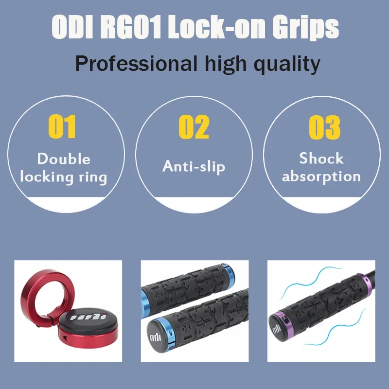 ODI OC1 Ручки Дубовая велосипедная ручка Эргономичные манжеты MTB Замок на крышке