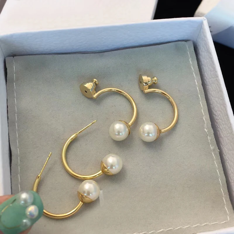 

2023 New Pearl Earrings for Women Luxury Designer Fashion Jewelry for Women Party Wedding Gift Free shipping