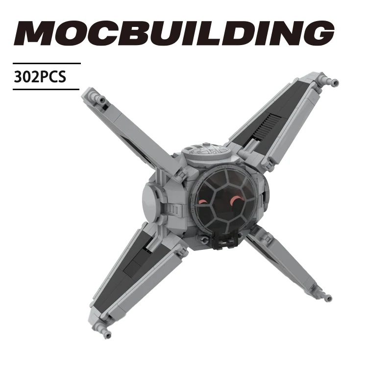 

Kid Movie MOC Building Blocks War Interceptor Minifig Scale TIE Space Fighter Bricks Model assembly kit DIY Toys Children Gifts