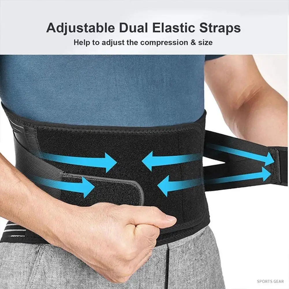 

Sports Waist Support Belt Strong Lower Back Brace Support Corset Belt Lumbar Trainer Sweat Slim Belt Waist Gym Pain Relief