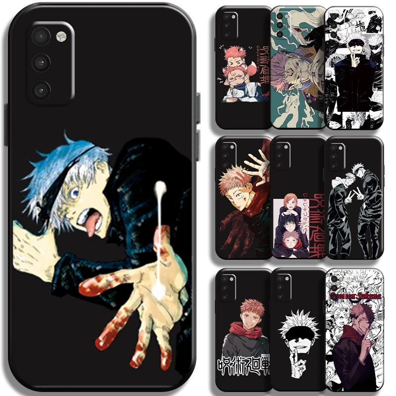 

Jujutsu Kaisen Gojo Satoru Phone Case For Samsung Galaxy M10 Cover Shell Back Funda Liquid Silicon Coque TPU Carcasa