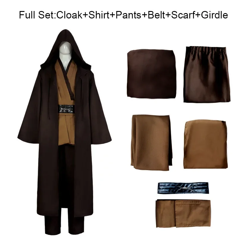 Костюм для косплея Оби Ван Кеноби униформа Энакина Скайуокера костюм рыцаря