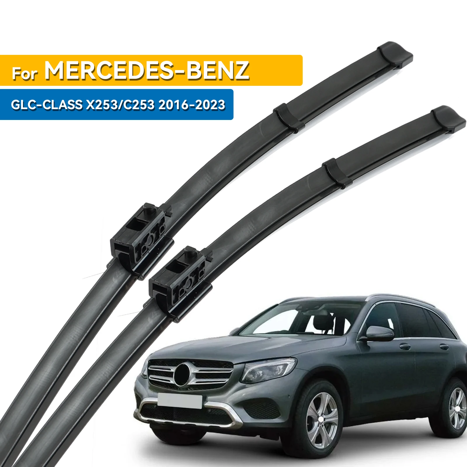 

2 шт. для Mercedes Benz GLC Class X253 C253 2015-2023 щетки стеклоочистителя переднего стекла 2016 2020 2021 аксессуары для окон ветрового стекла