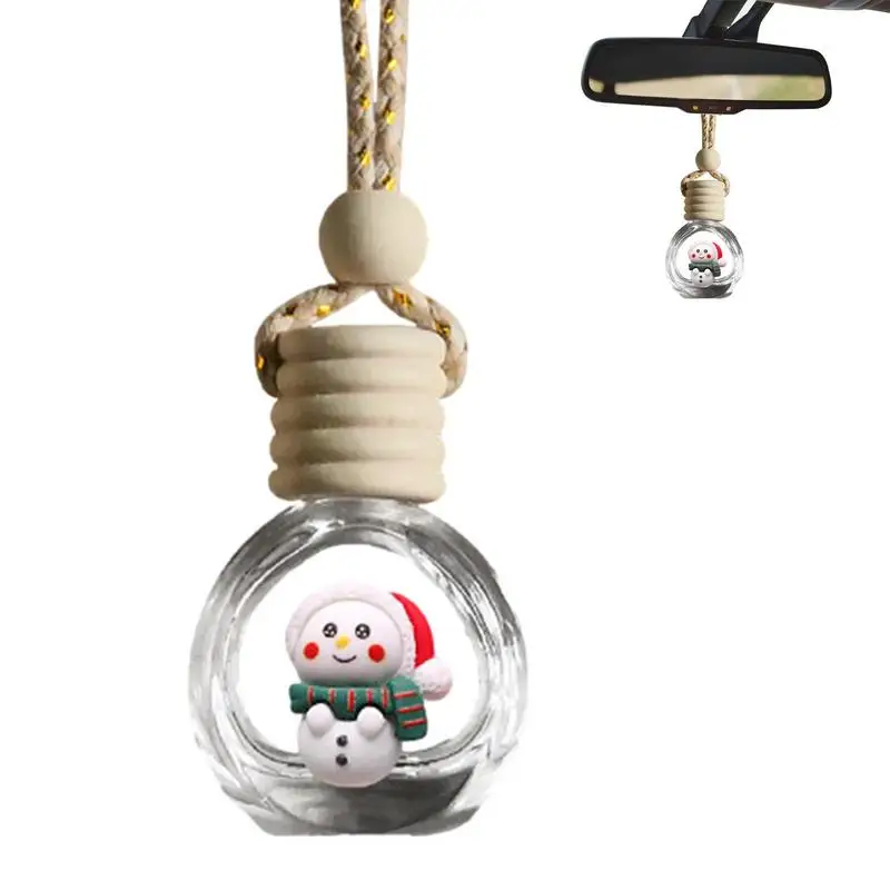 

Car Hanging Bottle Christmas Hanging Glass Bottle Ornament Hanging Air Diffuser Bottle Pendant Decor For Car Rearview Mirror