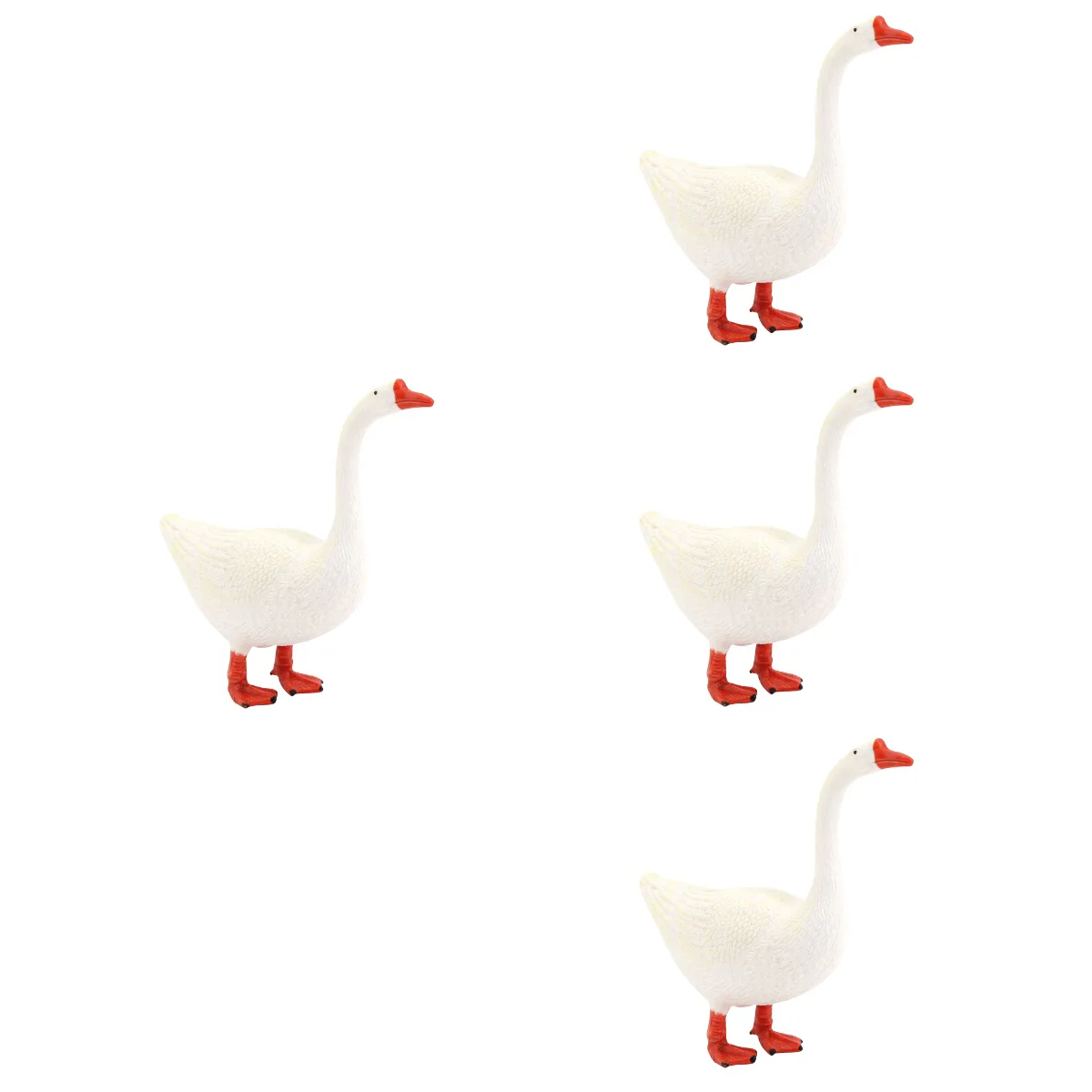 

Swan Ornaments Lifelike Goose Statue Indoor Plastic Craft Small Home Decoration Adornment Tabletop