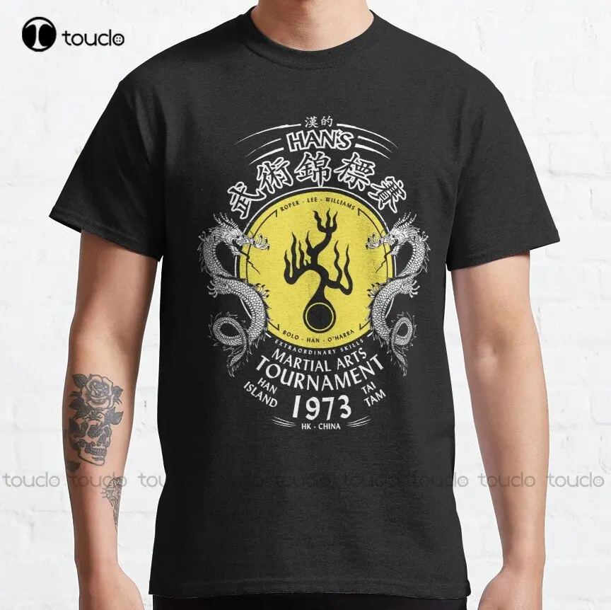 

Enter The Dragon 1973 Hans Martial Arts Tournament Blk Variant Bruce Lee Classic T-Shirt Christmas Gift Xs-5Xl Tee Shirt