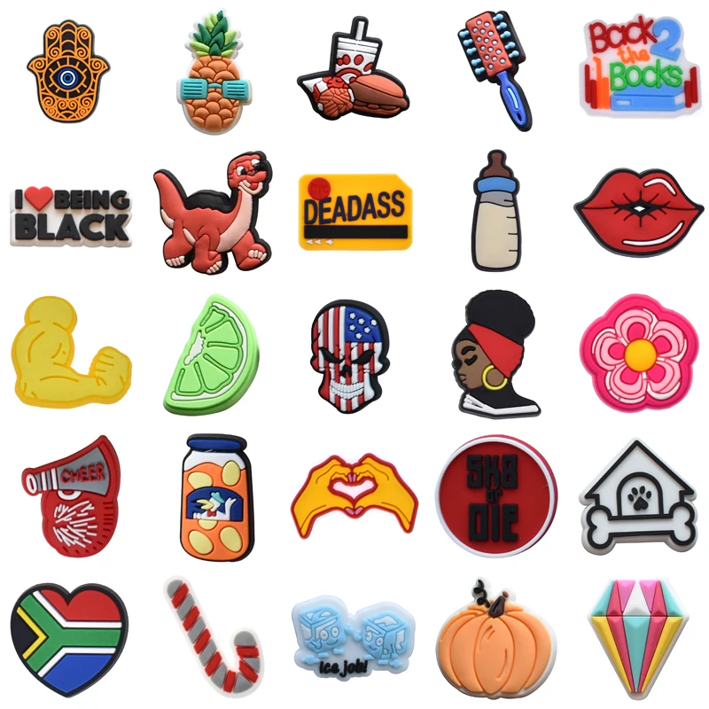 

Gifts Boy Women Charm Shoe Charms Girl Decorations for Crocs Shoes Accessories Packs Wholesale Bulk Men Kids Set Jeans Para Pins
