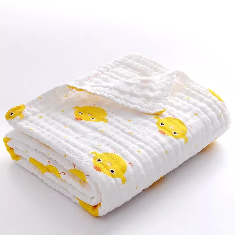Baby Bath Towels Four-layer Pure Cotton Super Soft Absorbent Gauze Towel Newborn Quilt Summer Newborn Baby Children Blanket