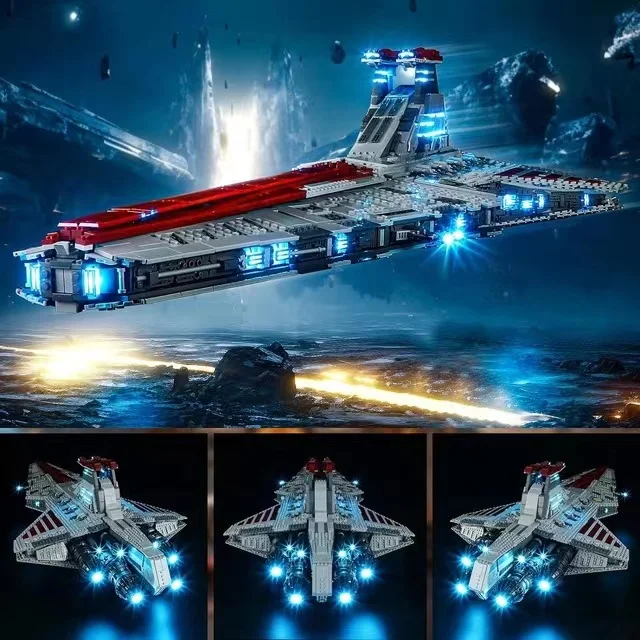 Совместимый 75367 самыеgest Venator Class Republic Attacks Cruiser строительный набор блоки кирпичи