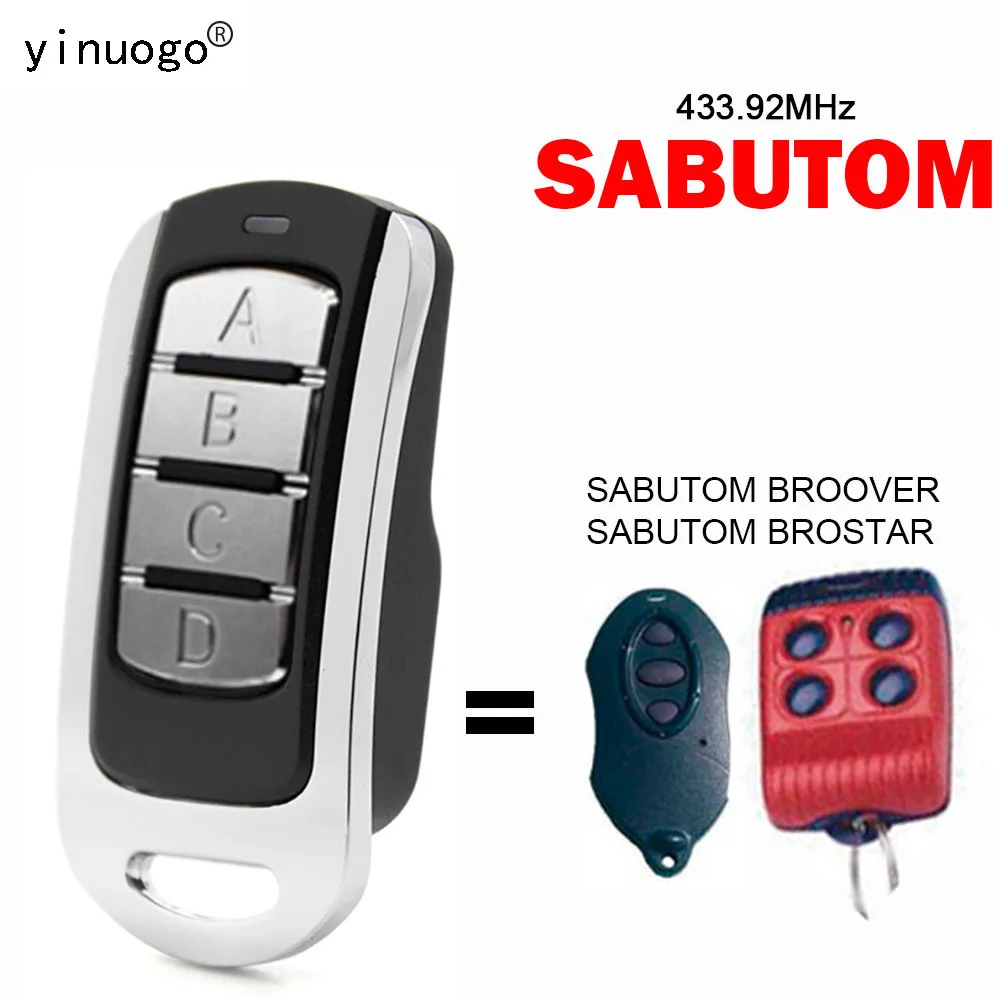 

Пульт дистанционного управления для гаражных дверей SABUTOM BROSTAR BROOVER, 433,92 МГц, пульт дистанционного управления для открывания ворот SABUTOM, беспр...