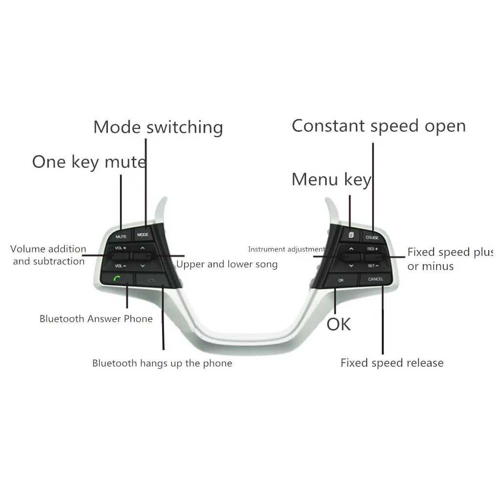 

Переключатель управления круиз-контролем ler Автомобильный многофункциональный руль Bluetooth совместимый пульт дистанционного управления