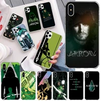 green arrow phone case for iphone 13 12 11 pro mini xs max 8 7 plus x se 2020 xr silicone soft cover