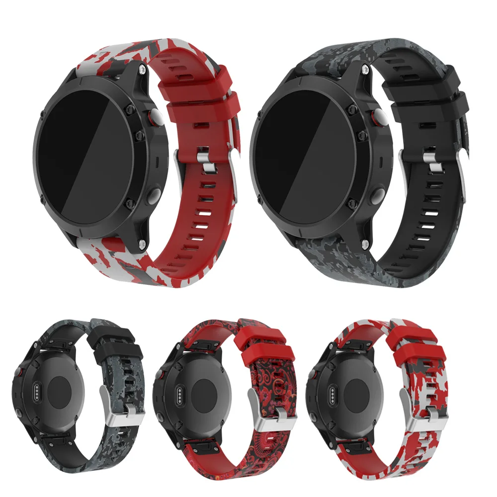 

Ремешок силиконовый для Garmin Fenix 5 47 мм, сменный мягкий спортивный браслет для Garmin Fenix 5, аксессуары для наручных браслетов