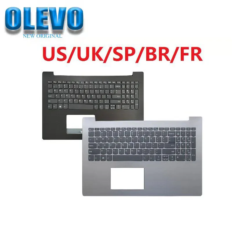 

US/UK/SP/FR/BR Laptop Keyboard For Lenovo IdeaPad 330-15 330-15IKB 330-15IGM 330-15AST With Palmrest COVER Upper Case