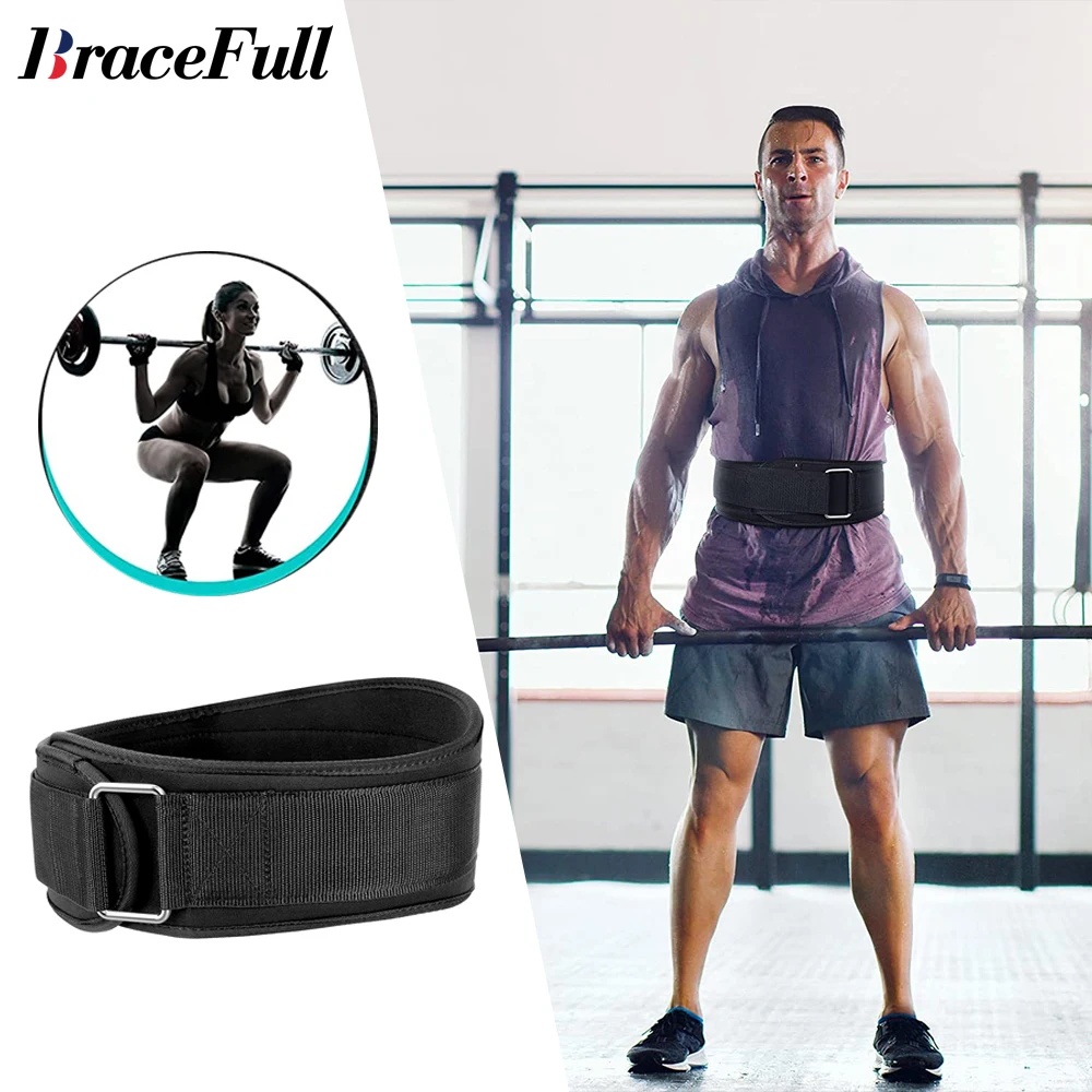 

Quick Locking Weightlifting Belt for Bodybuilding,Powerlifting,Cross Training with Metal Buckle - Olympic Lifting Back Support