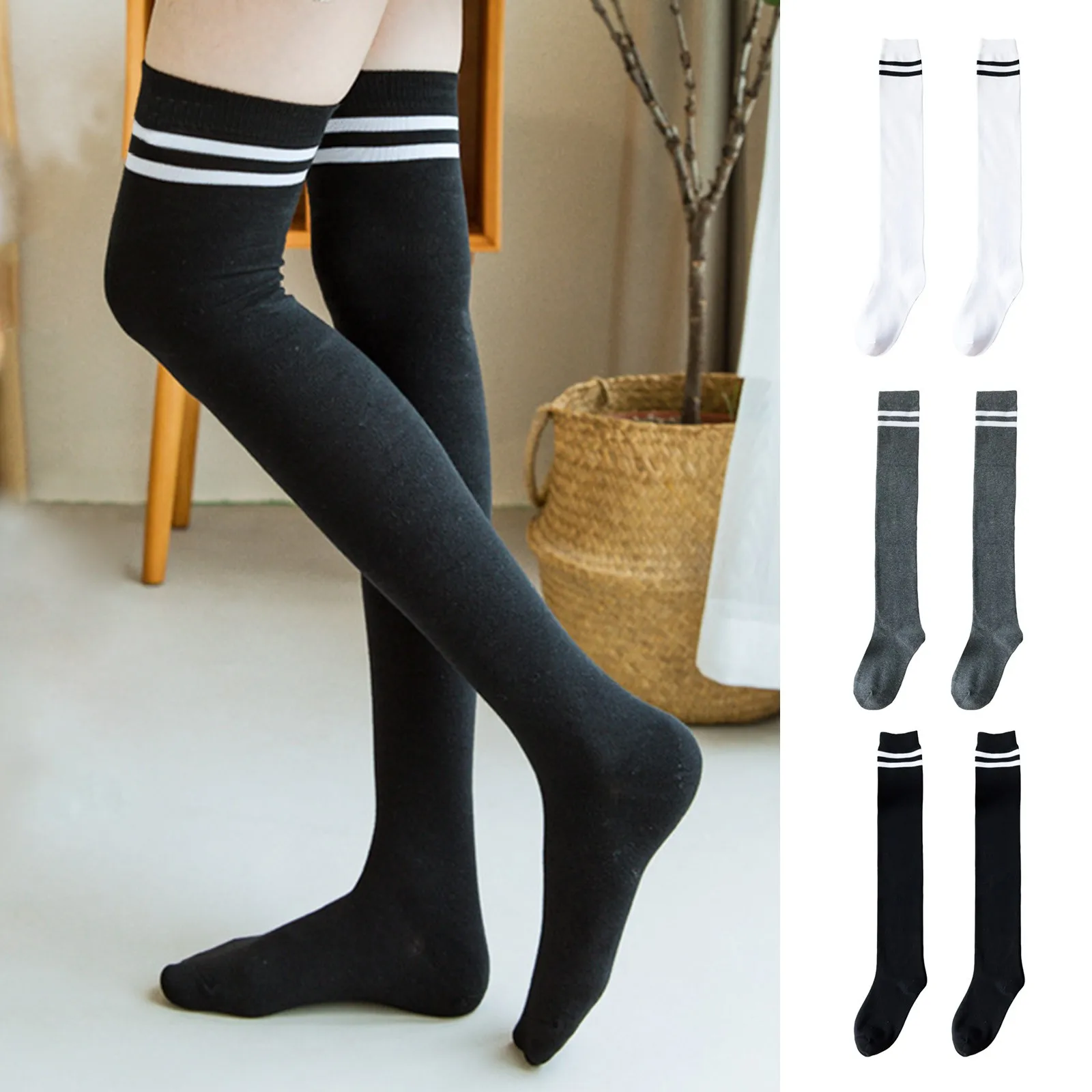 

Носки-сетки женские зимние Утепленные средней длины, выше колена