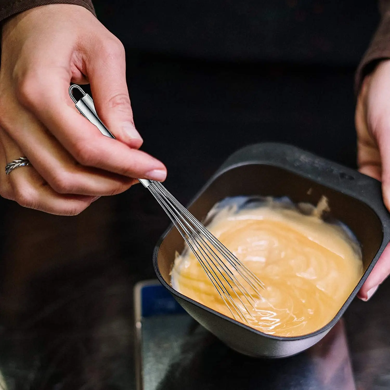 2 шт. венчик для готовки яиц из нержавеющей стали шариков стальной проволоки