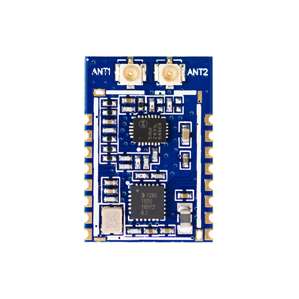 SX1280Pa встроенный PA/LNA 2,4G модуль беспроводной передачи данных двойная антенна позиционирование поддержка FLRC FSK GFSK для LoRa