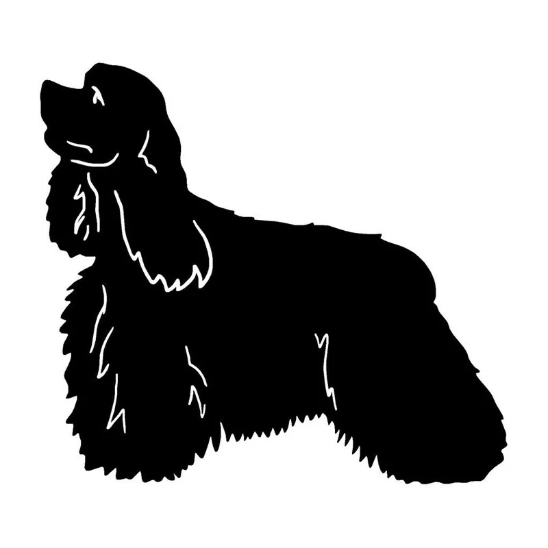 

Creativity Cartoon Cocker Spaniel Modeling Personality Car Stickers PVC Auto Window Bumper Waterproof Decals New Arrival