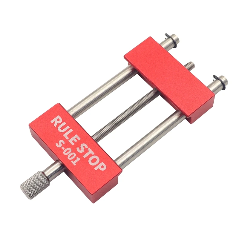 

Convenient Rule Stop Woodworking Tools Steel Ruler Positioning Block for Home