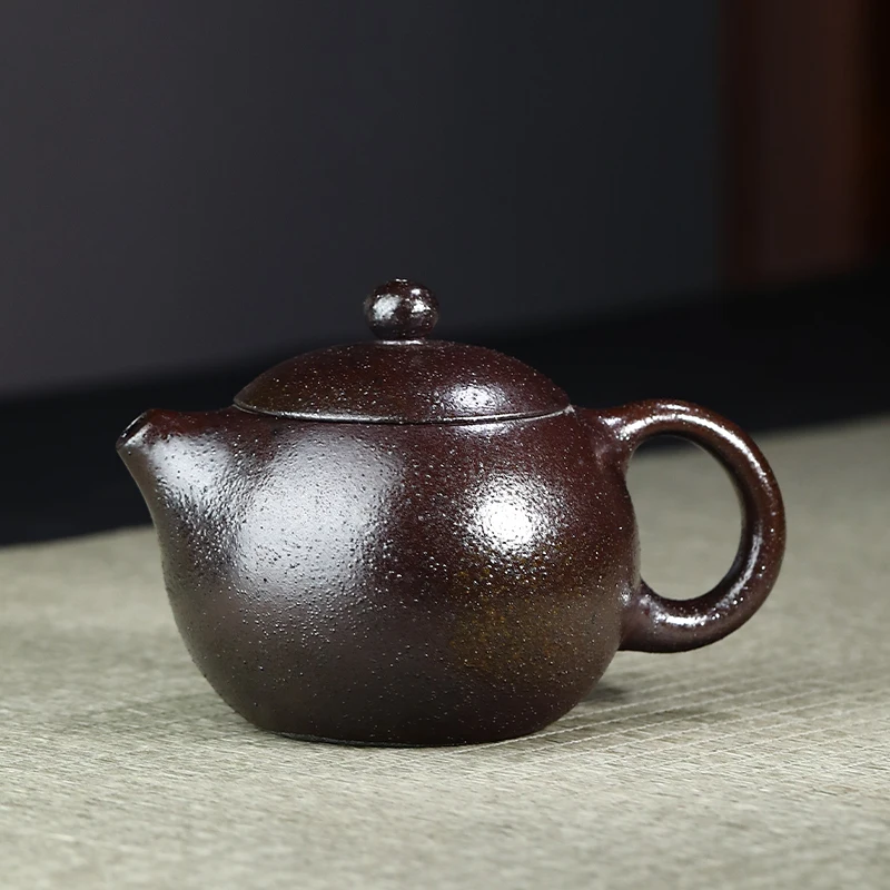 

Yixing Teapot Pure Handmade Home Gift Teapot Firewood Ball Hole Xi Shi Single Tea Set