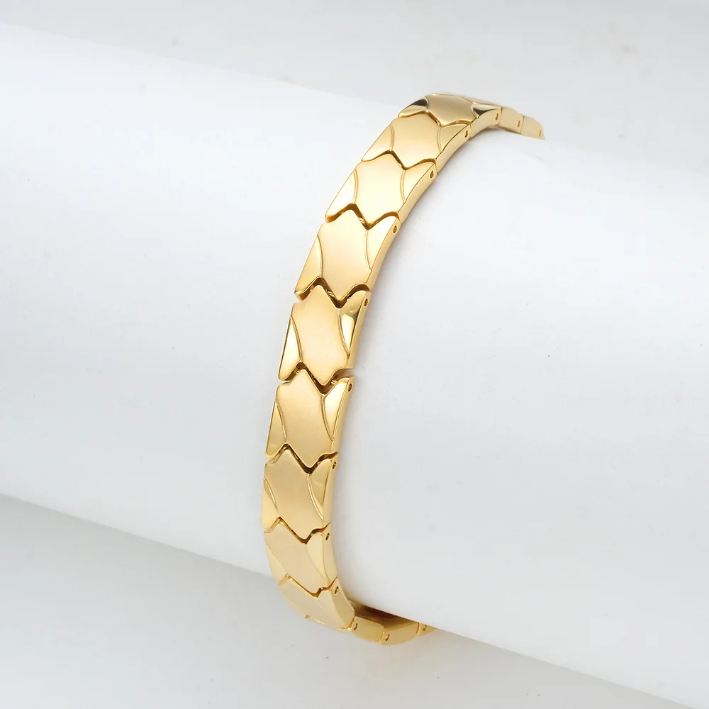 

Мужской браслет из нержавеющей стали, с геометрическим рисунком