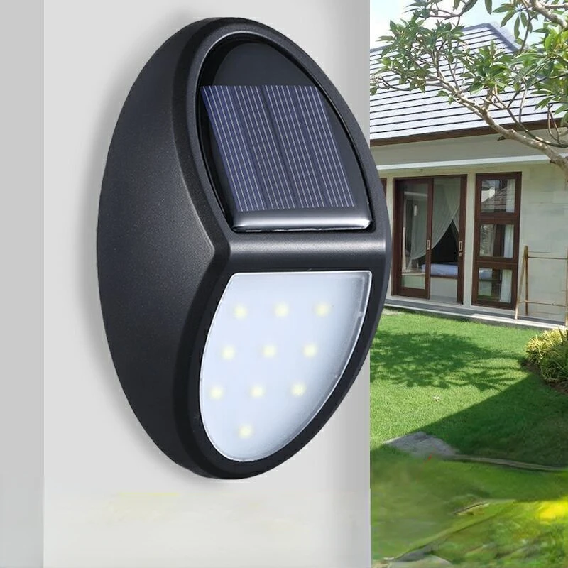 

Cross-Border Super Bright New Outdoor Waterproof 10led Solar Wall Lamp Villa Lighting Small Wall Lamp