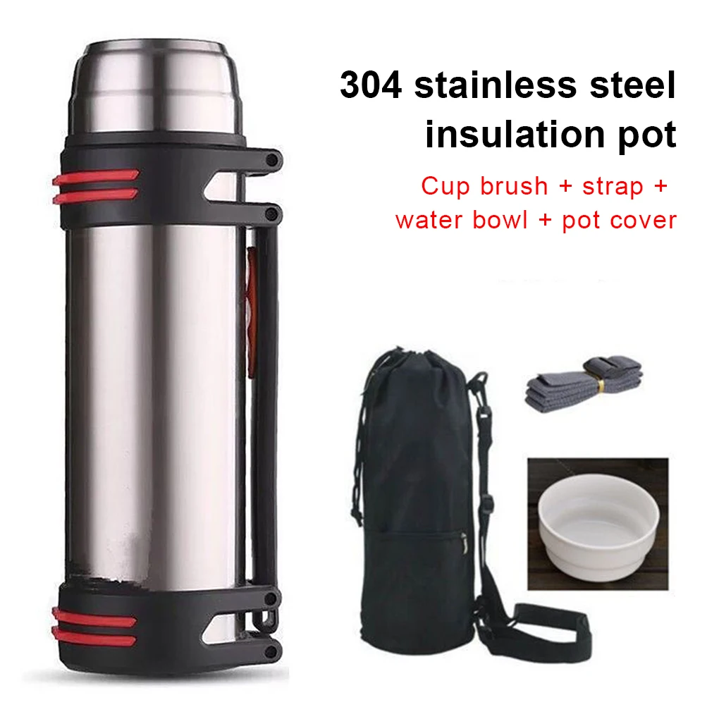 

Stainless Steel Vacuum Cup 2600ml Heats Insulation Leakproof Water Bottle