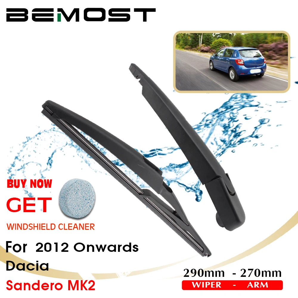 

BEMOST Car Rear Windshield Wiper Arm Blade Brushes For Dacia Sandero MK2 290mm Windscreen Auto Styling 2012 Onwards