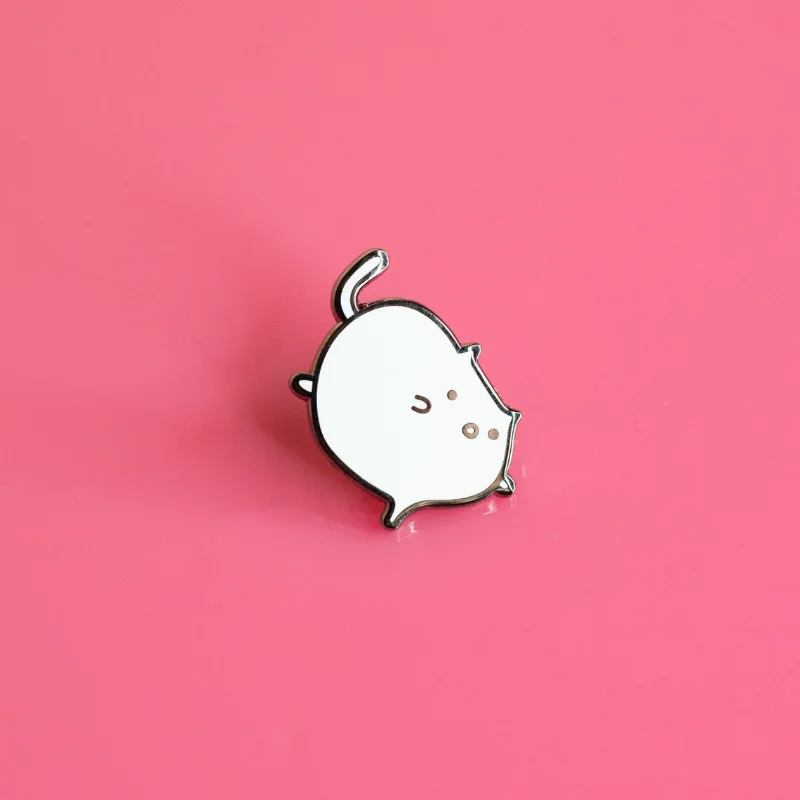 

Брошь с эмалью в виде кошки для йоги