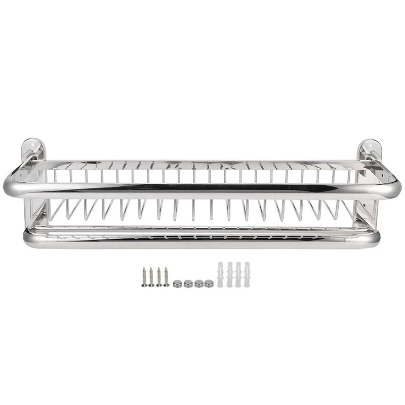 

304 Stainless Steel Bath Towel Rack Mesh Towel Rack Bathroom Shelf Bathroom Suitable For Home Hotel Use